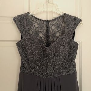 Bill Levkoff Bridesmaid Dress in Pewter Gray - Size 8